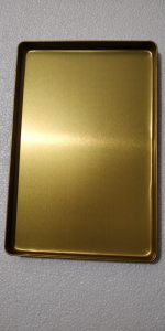 Піднос кондитерський - золотий, 300x200x(H)20 мм 808559 Hendi Aluminium