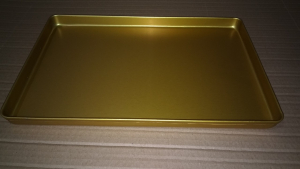 Піднос кондитерський - золотий, 300x200x(H)20 мм 808559 Hendi Aluminium
