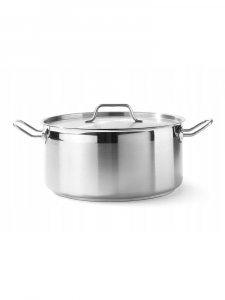 Каструля низька з кришкою Profi Line, 12 л, Ø320x(H)150 мм 830604 Hendi Aluminium;18/0 Stainless steel;18/10 Stainless steel