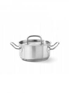 Каструля низька з кришкою Kitchen Line, 1,50 л, Ø160x(H)75 мм 836002 Hendi