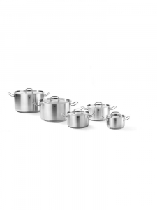 Каструля середня з кришкою Kitchen Line, 1,70 л, Ø160x(H)95 мм 836101 Hendi