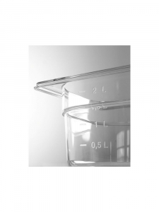 Гастроємність із полікарбонату GN 1/4 (H)65 мм 861639 Hendi PC (Polycarbonate)