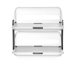 Вітрина двоярусна ROLL TOP HENDI, 380x260x(H)355 мм 871768 Hendi PP (Polipropylen);PS (Polistyren)