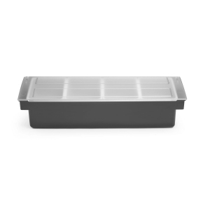 Бокс для інгредієнтів – 4 контейнери, Bar up, 480x150x(H)100mm 552025 Hendi ABS (Acrylonitril-butadieen-styrene);HIPS (High Impact Polystyrene);PP (Polypropylene);PS (Polystyrene)