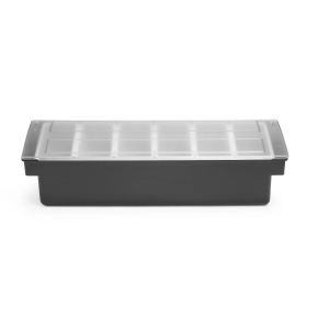 Бокс для інгредієнтів – 6 контейнерів, Bar up, 480x150x(H)100mm 552032 Hendi ABS (Acrylonitril-butadieen-styrene);HIPS (High Impact Polystyrene);PP (Polypropylene);PS (Polystyrene)