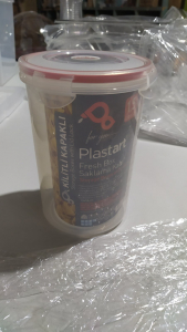 Дозатор для соусу з помпою, круглий, прозорий 1,5л. GDP--0004 Gastro Plast PP Прозорий
