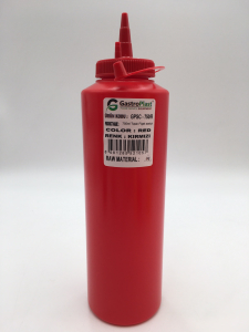 Диспенсер для соусів 750 мл. (червоний) GPSC--00750R Gastro Plast PE Червоний, з ковпачком