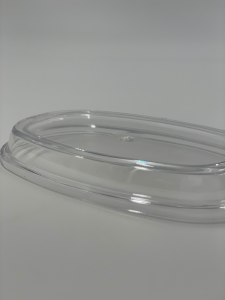 Кришка овальної тарілки, підходить для GP-00K14W GPL--00K14tr Gastro Plast PC Прозорий