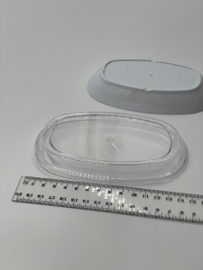 Кришка овальної тарілки, підходить для GP-00K14W GPL--00K14tr Gastro Plast PC Прозорий