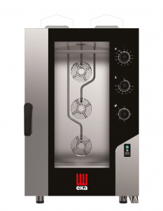Конвекційно-парова газова духовка Millennial Smart Gastro, 11x GN 1/1 - електромеханічне управління, Tecnoeka, 17,5kW, 730x855x(H)1231mm MKF1111GS Hendi Double pane glass;18/0 Stainless steel