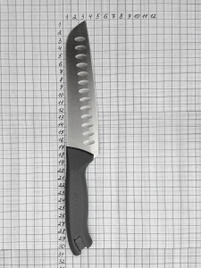 Ніж GASTRO Hollow Santoku 170 мм, сірий PRG37168-11 Pirge Сірий