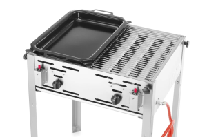 Гриль газовий Roast-Master Maxi 50/50, HENDI, 11kW, 850x675x(H)600мм 154540 Hendi