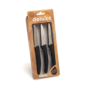 Набір ножів для фруктів DELUXE, 6 предметів, чорний