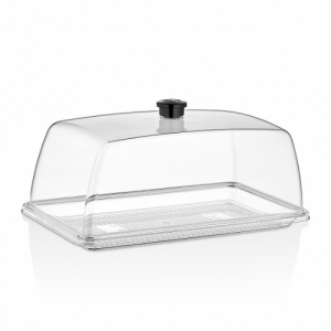 Піднос GN1/3, прозорий сумісний з кришкою GF--0013 GFT--0013 Gastro Plast PC Прозорий