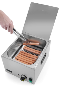 Підігрівач для сосисок 10л, 230В/1000Вт, 405x290x(H)254мм 240502 Hendi Stainless steel
