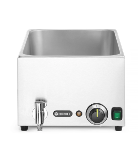 Марміт Kitchen Line зі зливним краном GN 1/1, 230V/1000W, 576x334x(H)241mm 238912 Hendi Stal nierdzewna
