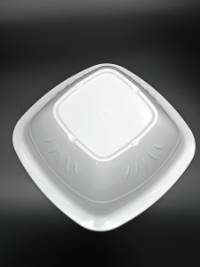 Тарілка квадратної форми з полікарбонату 19,5 см, біла GP--00SK22W Gastro Plast PC Білий