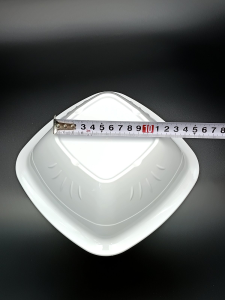 Тарілка квадратної форми з полікарбонату 19,5 см, біла GP--00SK22W Gastro Plast PC Білий