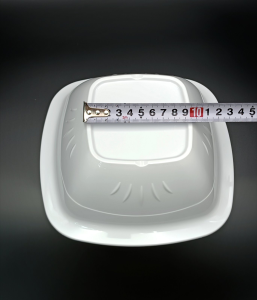 Тарілка квадратної форми з полікарбонату 19,5 см, біла GP--00SK22W Gastro Plast PC Білий