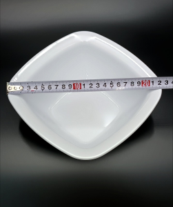 Тарілка квадратної форми з полікарбонату 19,5 см, біла GP--00SK22W Gastro Plast PC Білий