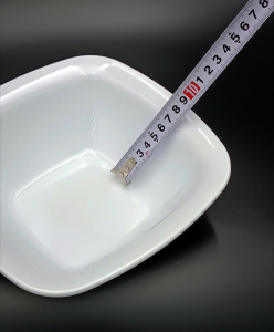 Тарілка квадратної форми з полікарбонату 19,5 см, біла GP--00SK22W Gastro Plast PC Білий