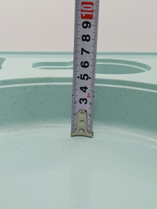 Термопіднос на 5 відділень з замком, 540 x 380 x 120 mm TT--005NL Gastro Plast PE Зелено-кремовий