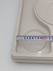 Термопіднос на 5 відділень з замком, 540 x 380 x 120 mm TT--005NL Gastro Plast PE Зелено-кремовий