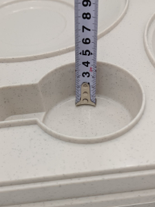 Термопіднос на 5 відділень з замком, 540 x 380 x 120 mm TT--005NL Gastro Plast PE Зелено-кремовий