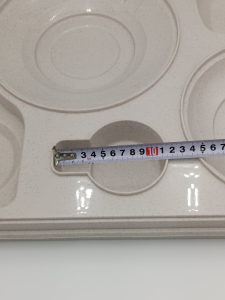 Термопіднос на 5 відділень з замком, 540 x 380 x 120 mm TT--005NL Gastro Plast PE Зелено-кремовий