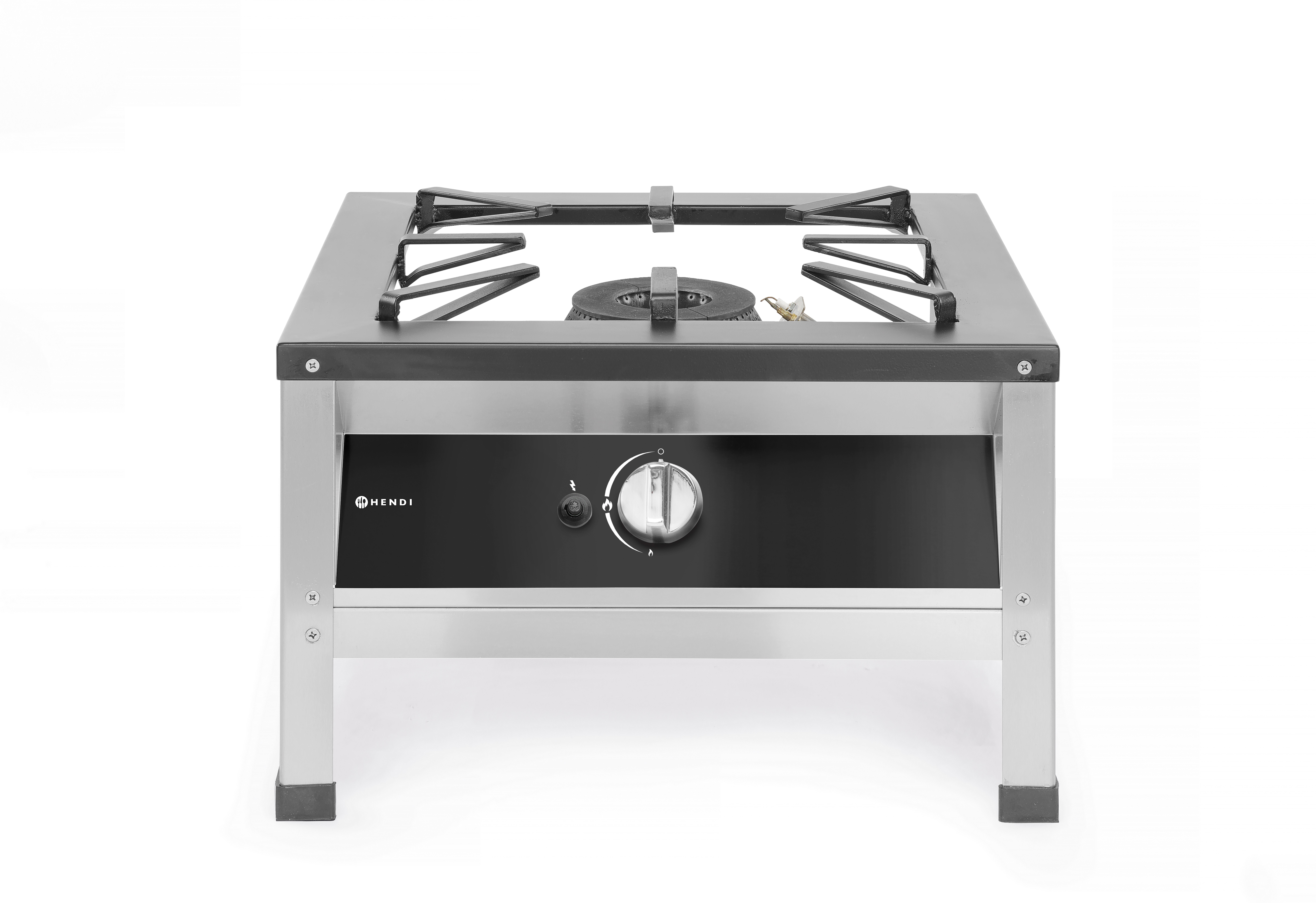 Плита-табурет газова Kitchen Line, 10,8 кВт, 580x650x(H)400 мм 147276 Hendi 18/0 Stainless steel
