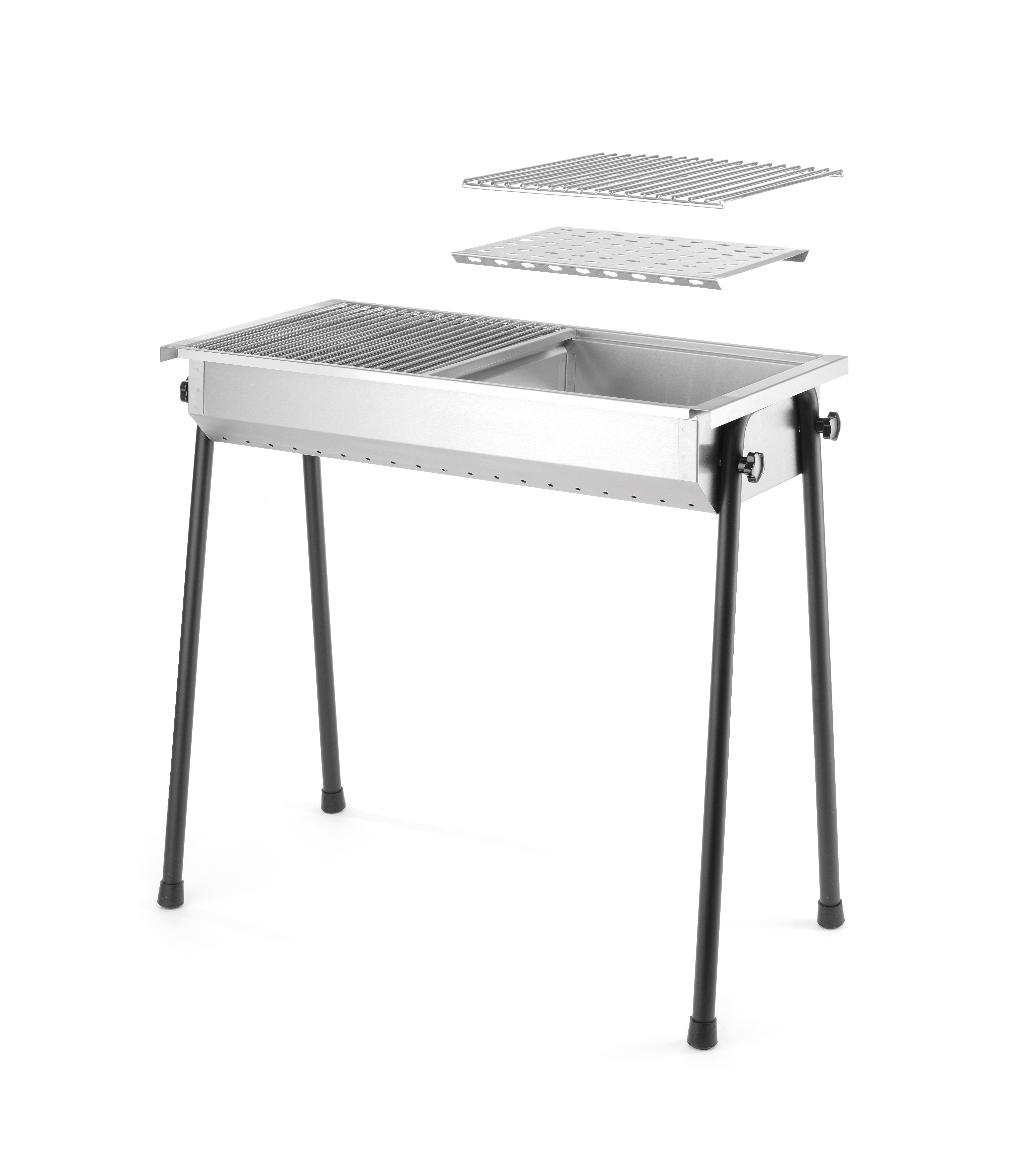 Гриль Patio, 2x 345x345 мм, 770x380x840(H) мм 150603 Hendi 18/0 Stainless steel;Chrome-plated