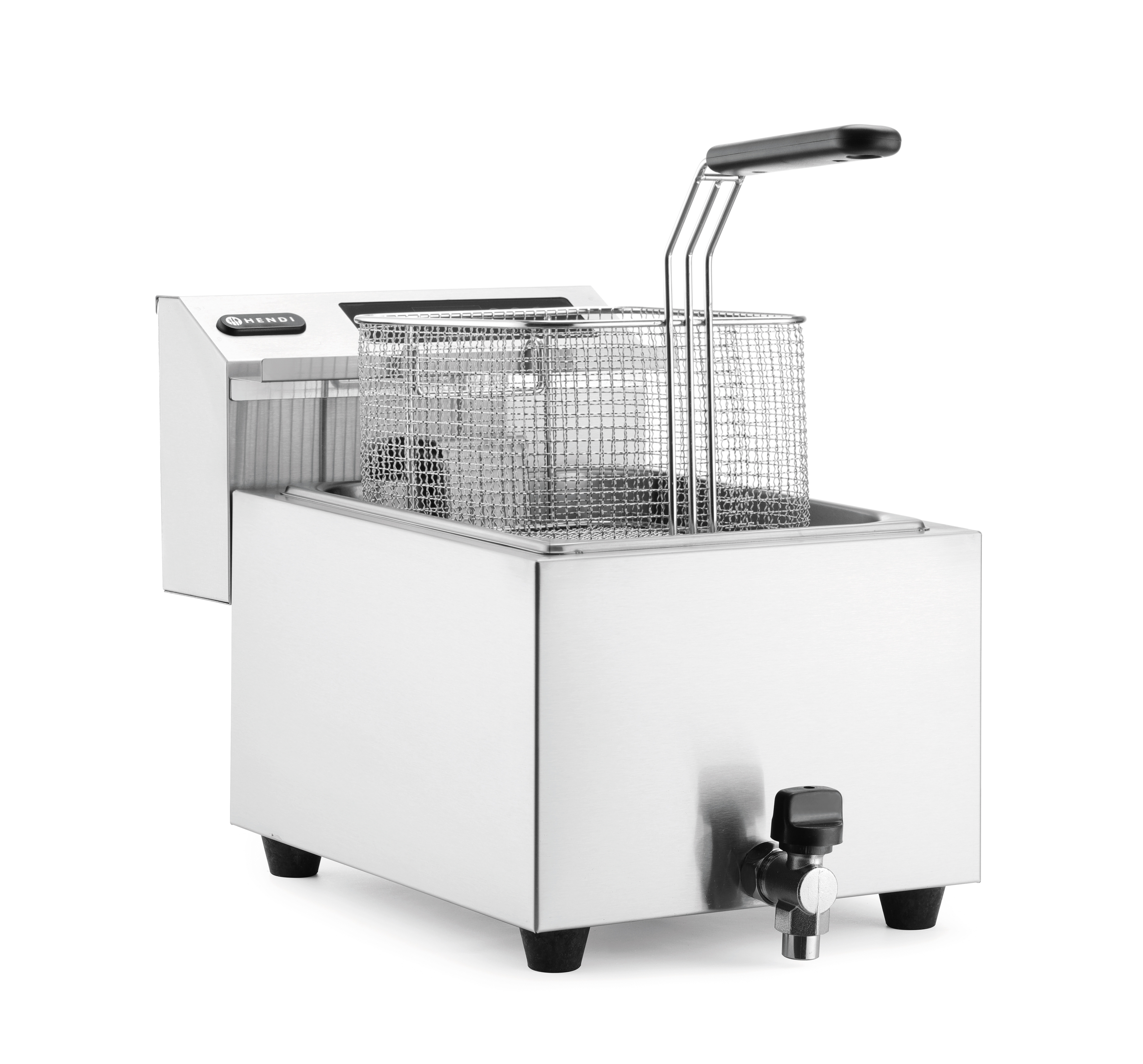 Фритюрниця MasterPro із зливним краном - 8 л. 207369 Hendi 18/0 Stainless steel