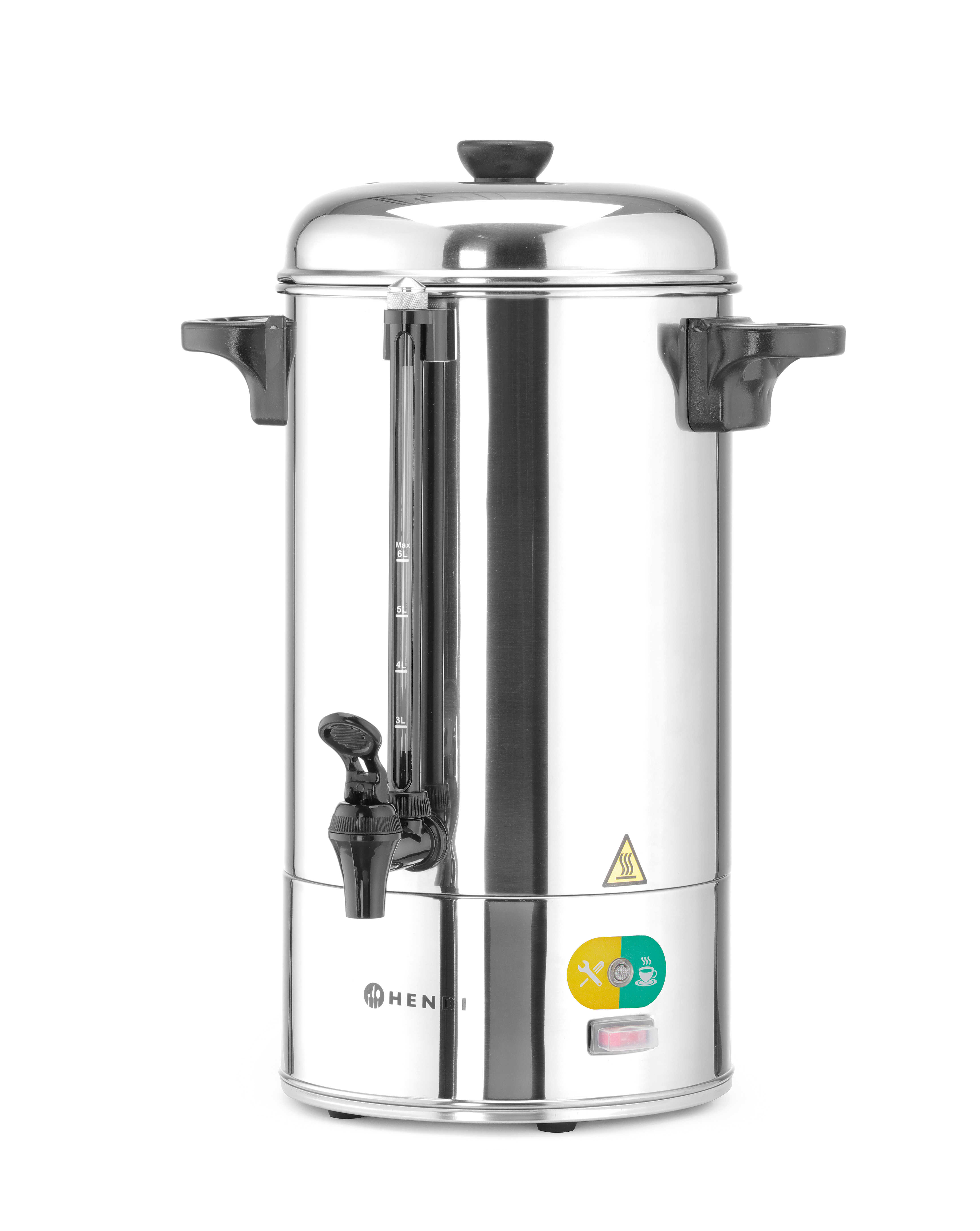 Кипятильник – кофеварочная машина с одиночными стенками - 6 L - 230V / 1500W - 340x227x(H)468 mm