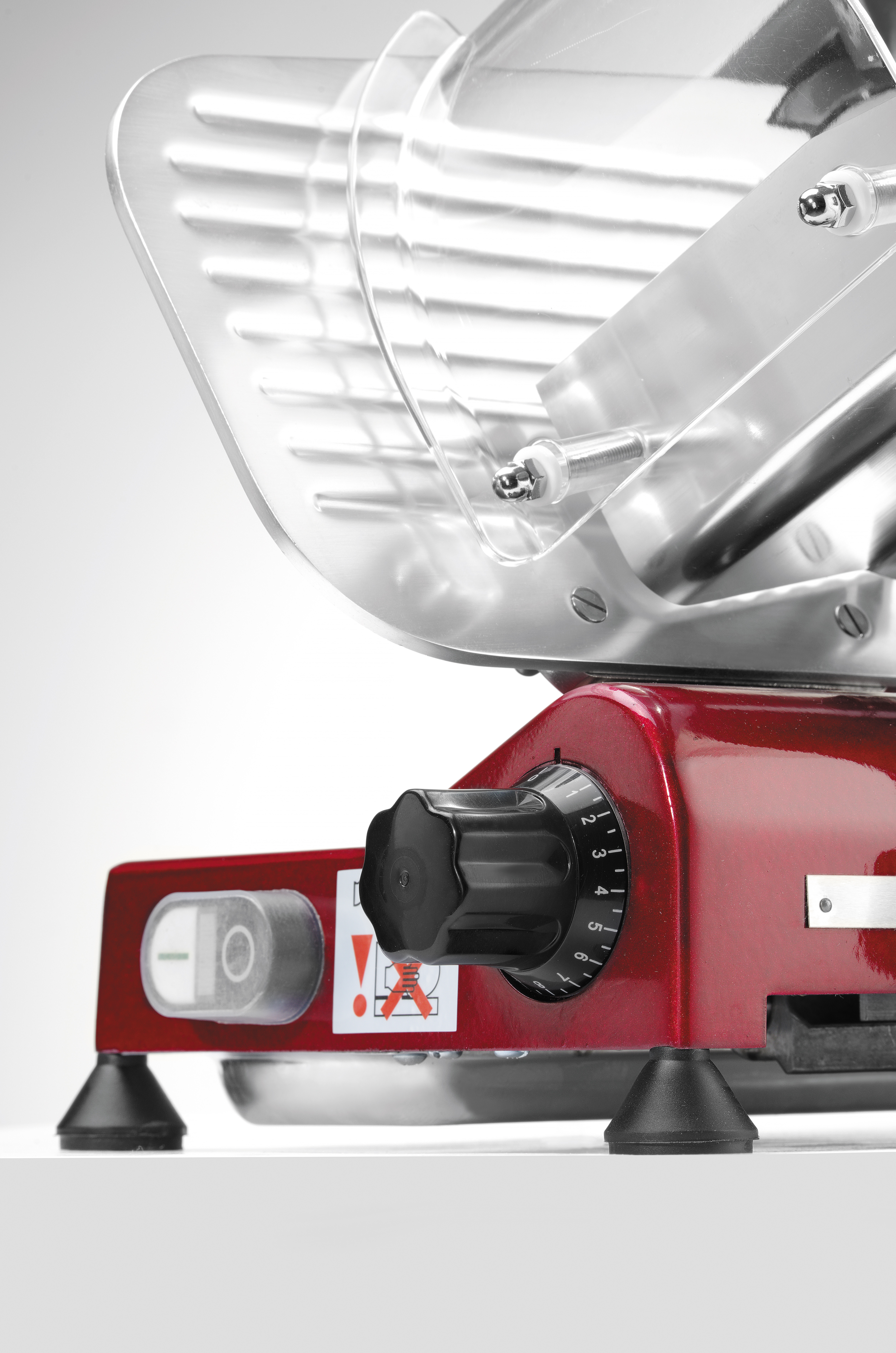 Слайсер Profi Line 250 червоний - Profi Line - 230V / 320W - 485x420x(H)395 mm 210086 Hendi Aluminium;Stal nierdzewna