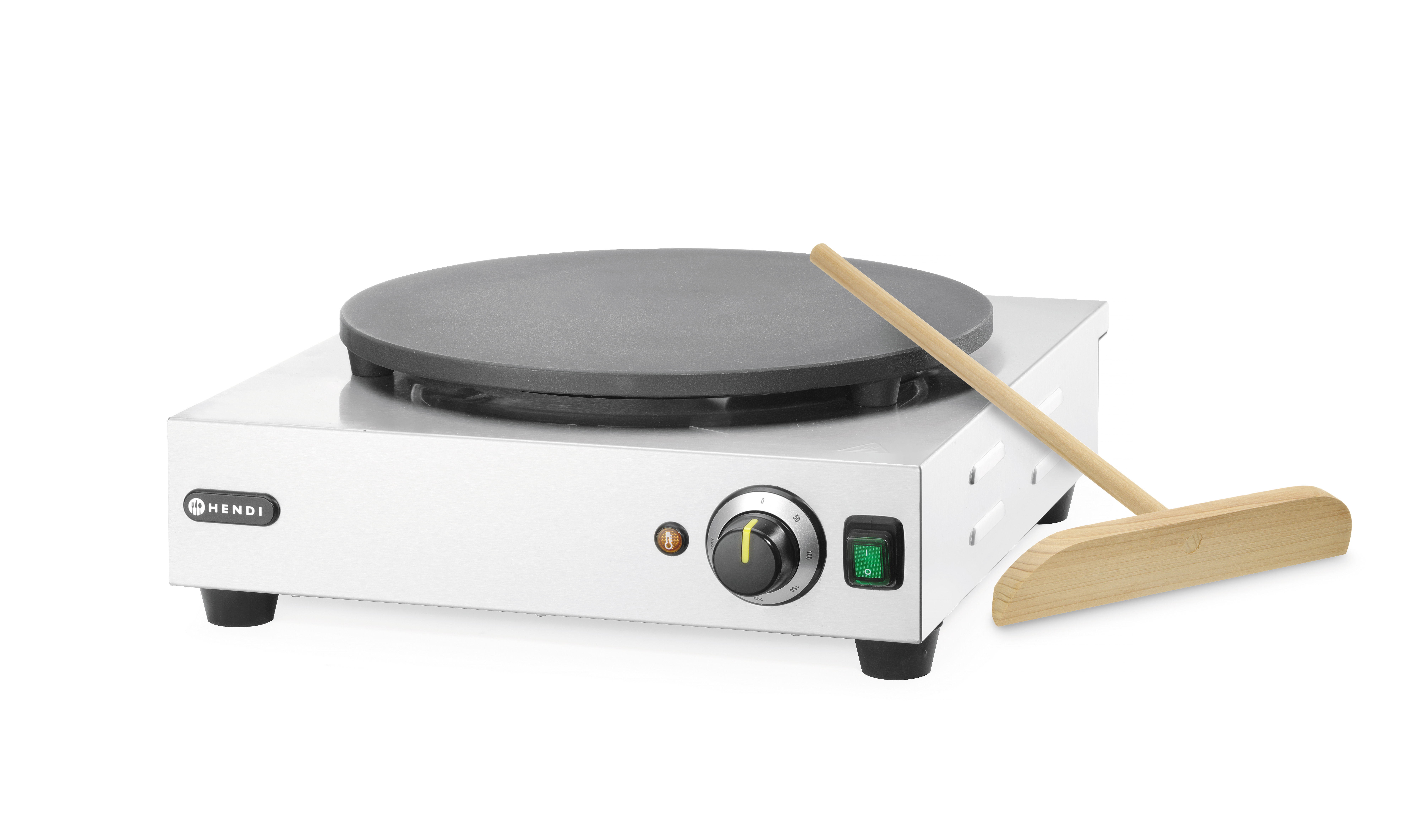 Поверхня для млинців одинарна - 230V / 3000W - 470x509x(H)161 mm 212028 Hendi Stainless steel