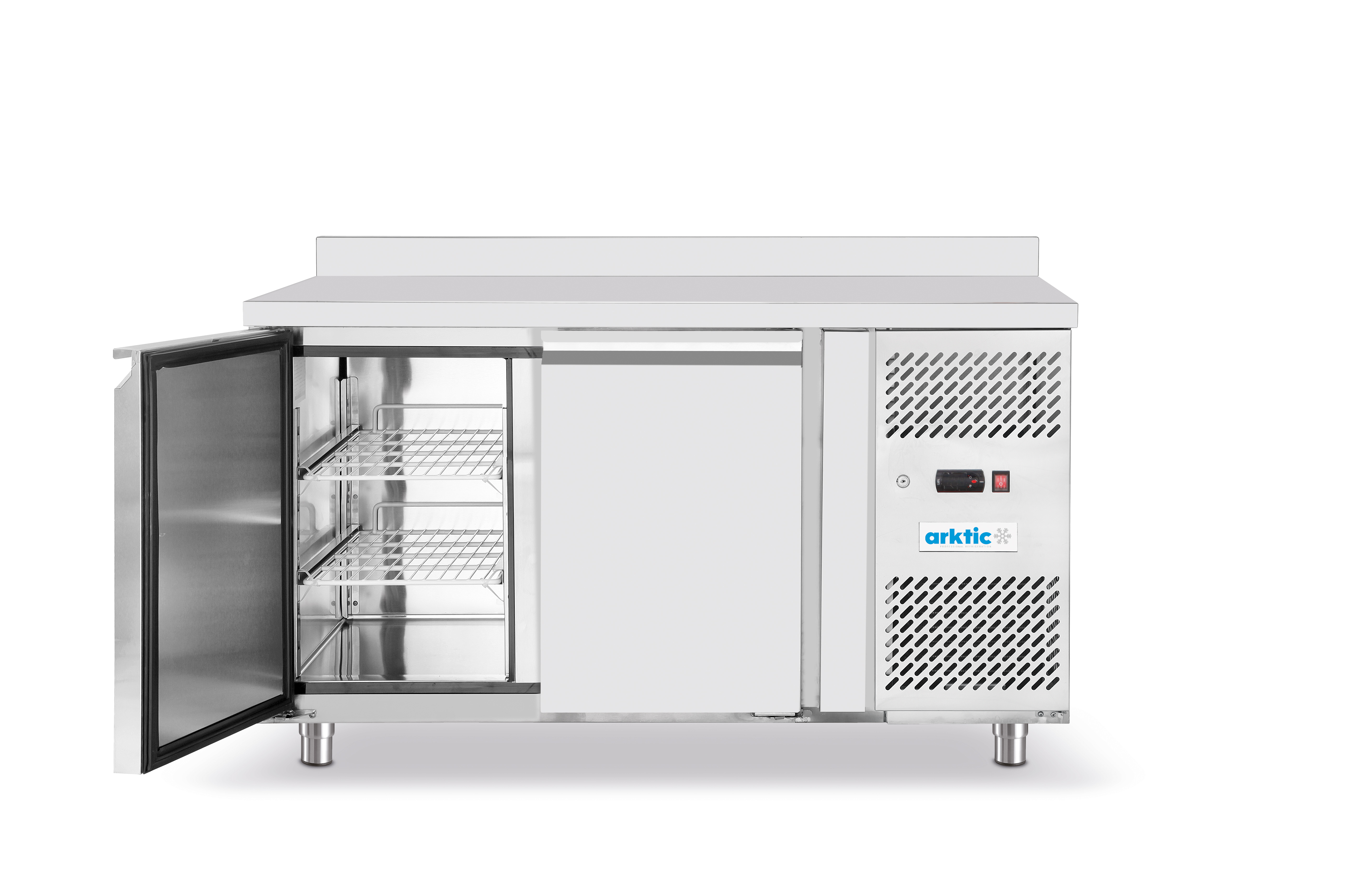Стіл холодильний 2-дверний з бічним розташуванням агрегату 232040 Hendi Stainless steel