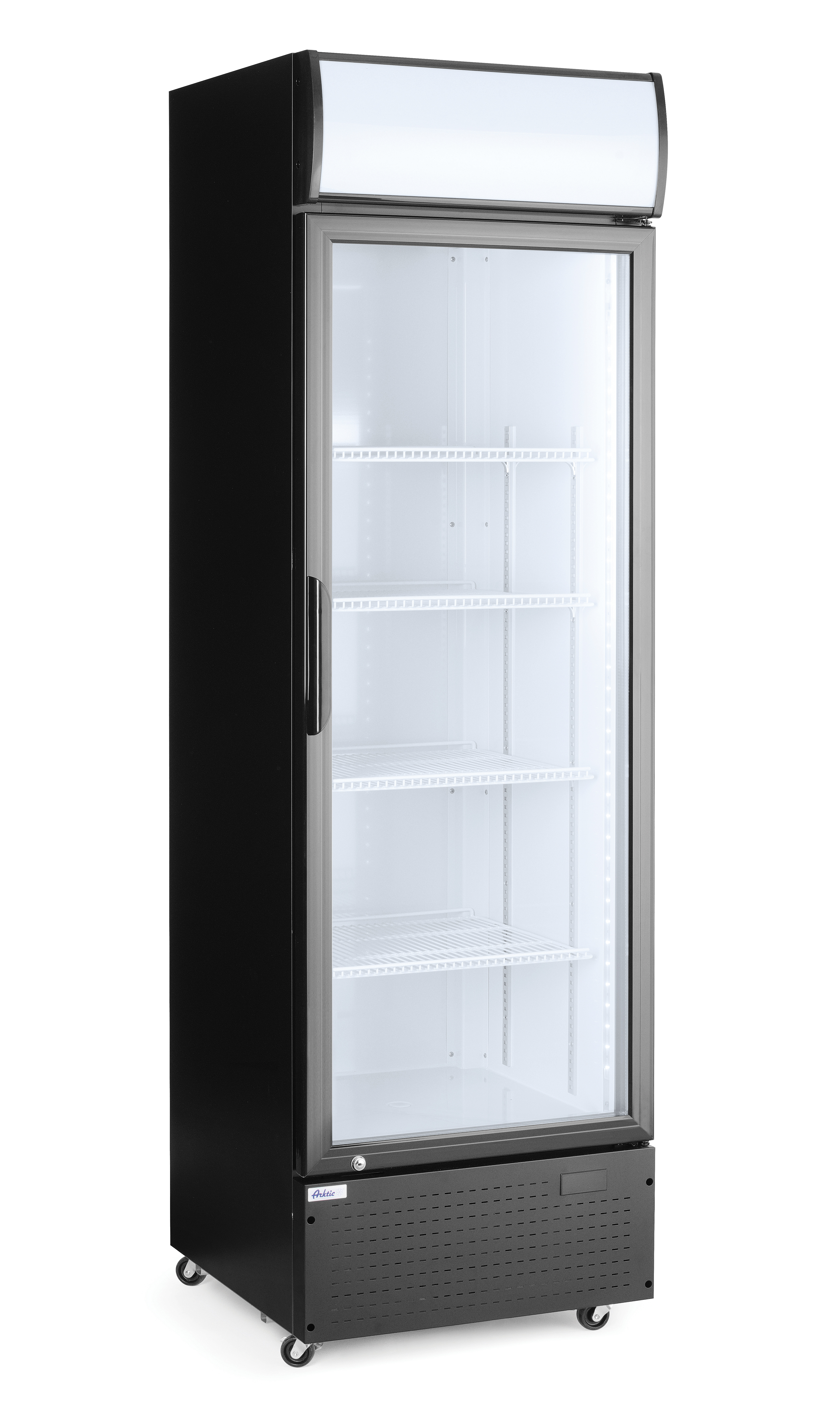 Холодильна шафа, 1-дверна, 360 л, 620x669x(H)1965 мм 233788 Hendi Hardened glass;PVC (Polyvinylchloride);Powder coated metal
