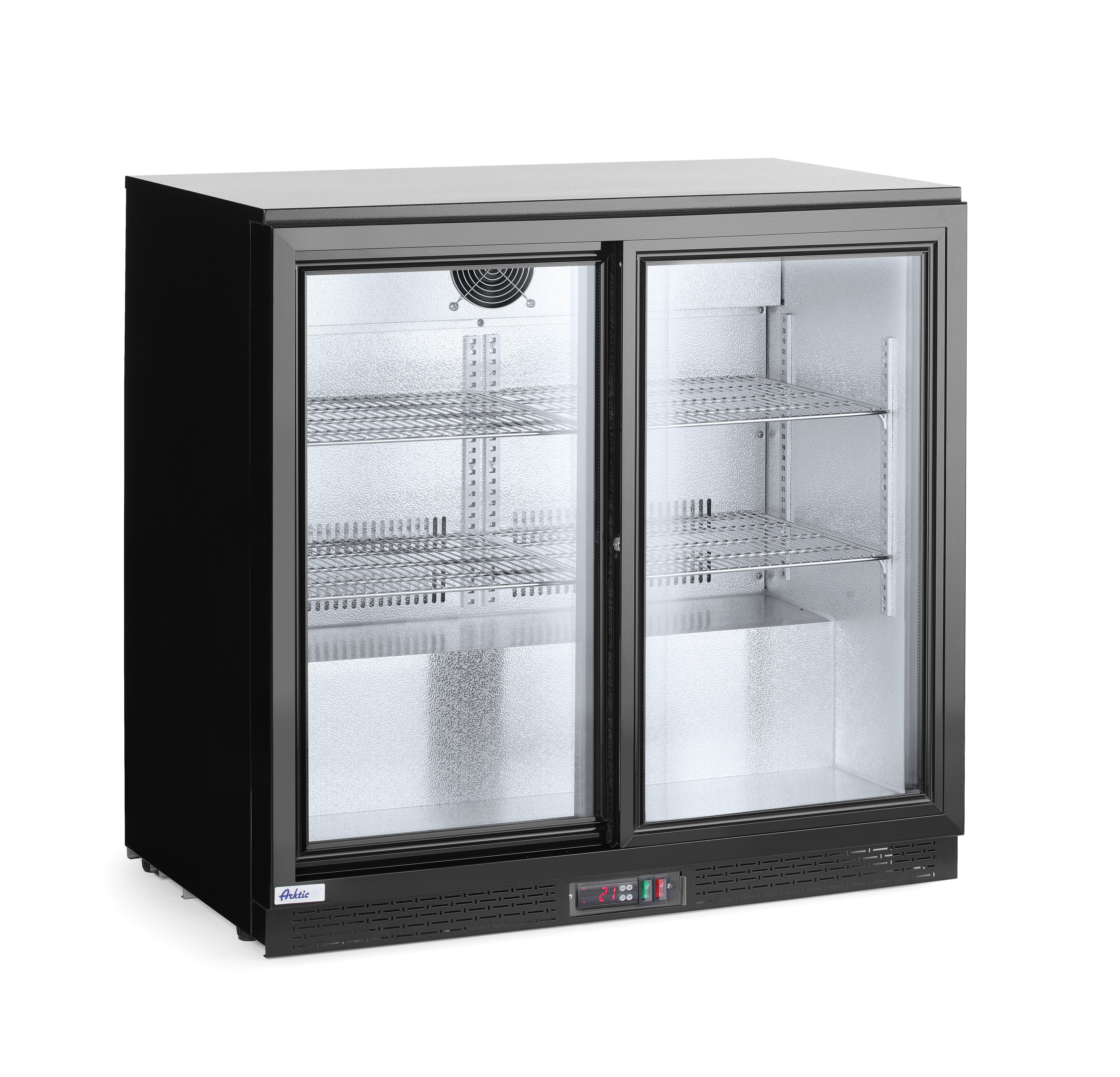 Шафа холодильна, розсувні дверцята, 228 л, 900x500x(H)900 мм 233917 Hendi Aluminium;Stal chromowana