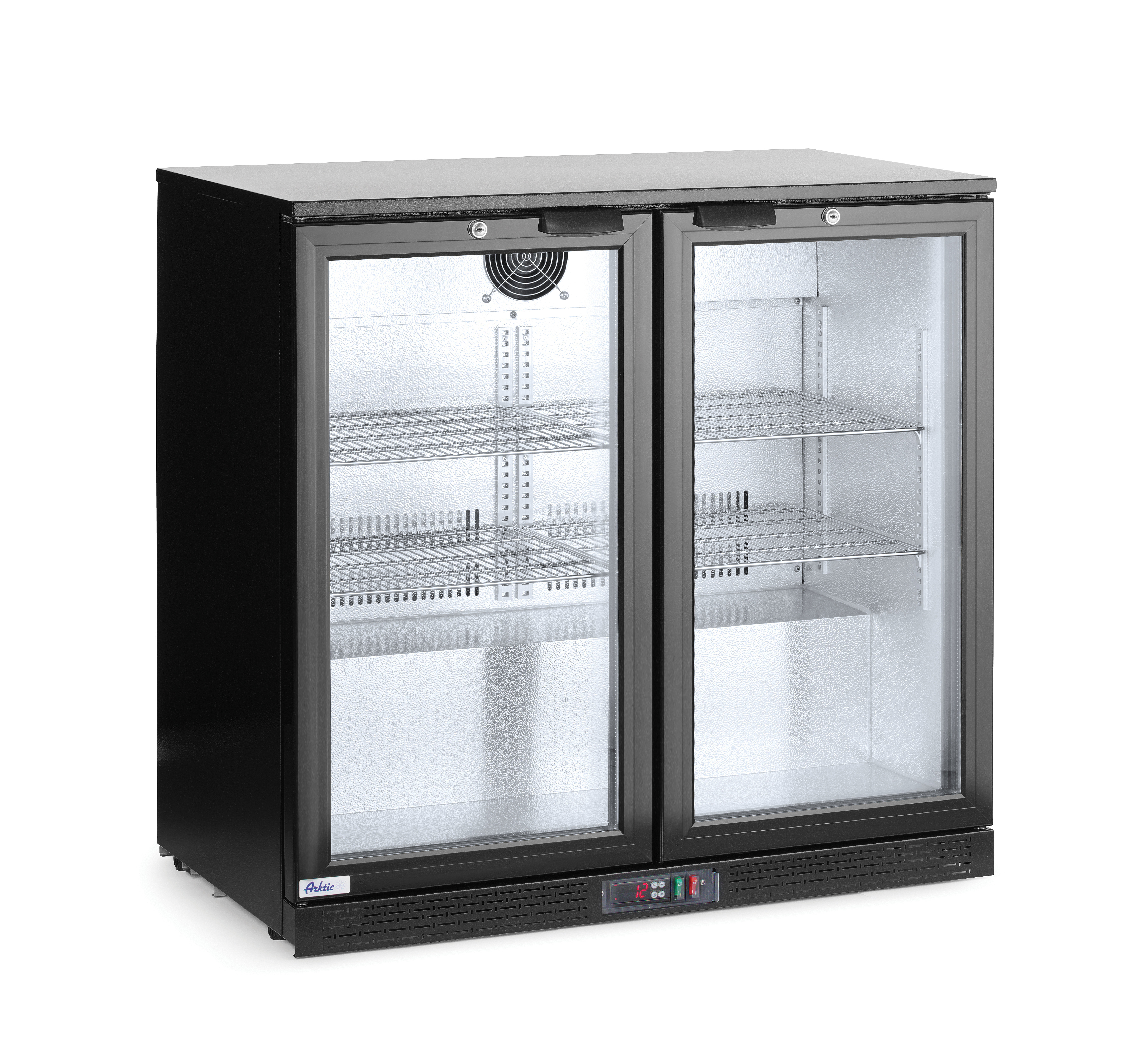 Шафа холодильна, 2-дверна 228 Л - 230V / 215W - 2/10˚C - 900x500x(H)900 mm 235829 Hendi Aluminium;Stal chromowana