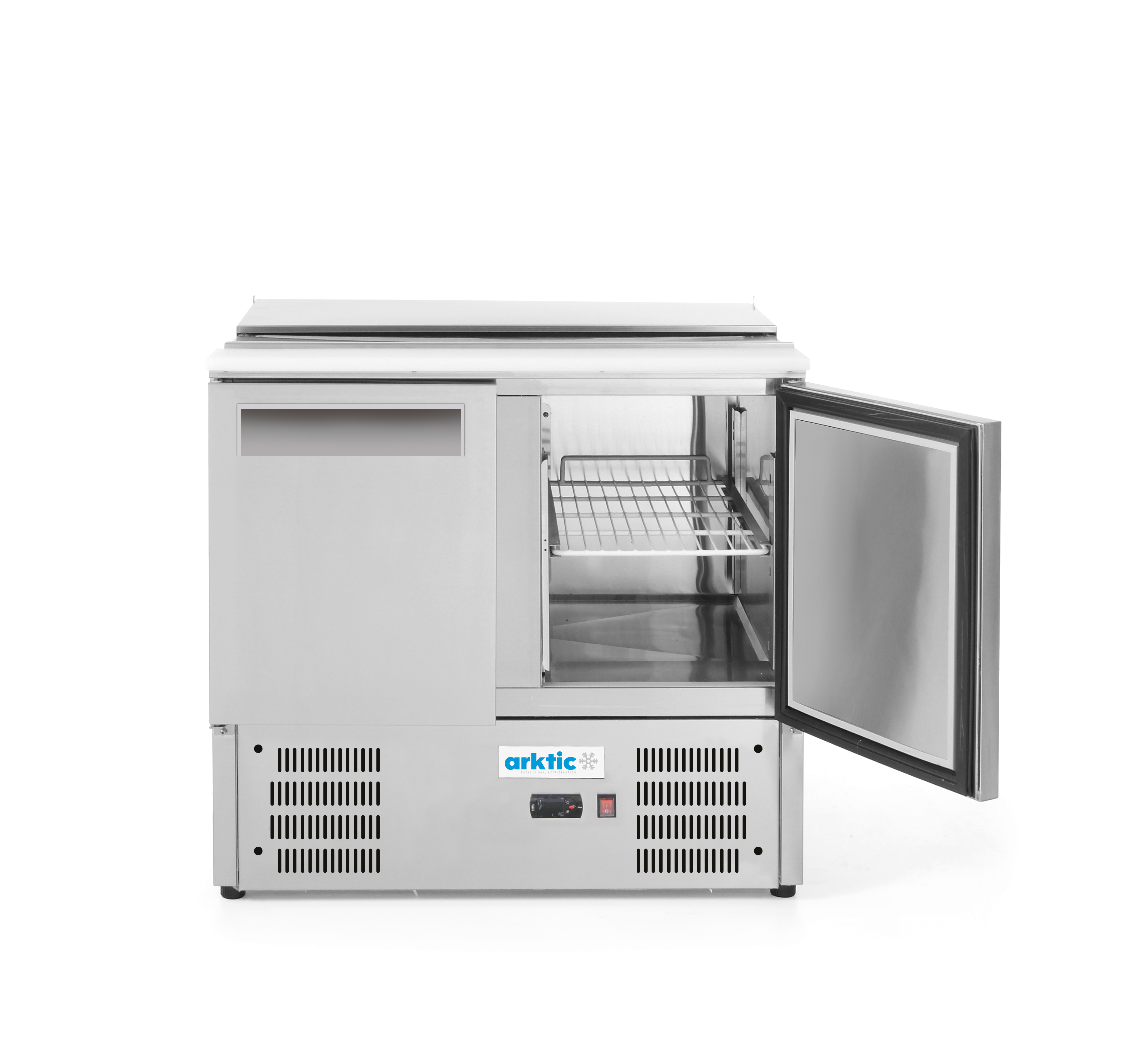 Стіл холодильний для салатів 2-дверний з відкидною кришкою 236161 Hendi Stainless steel