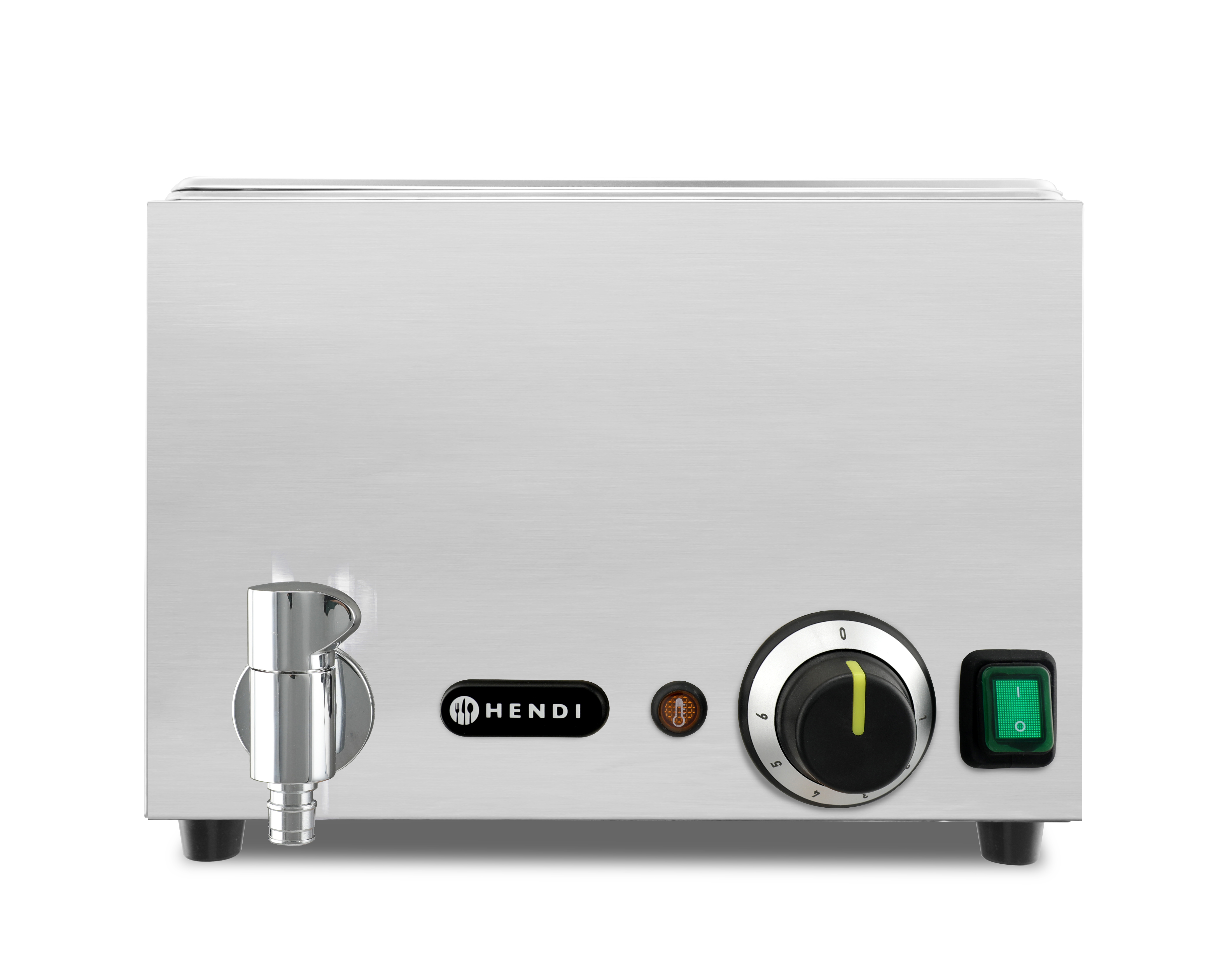 Марміт Kitchen Line зі зливним краном GN 1/1, 230V/1000W, 576x334x(H)241mm 238912 Hendi Stal nierdzewna