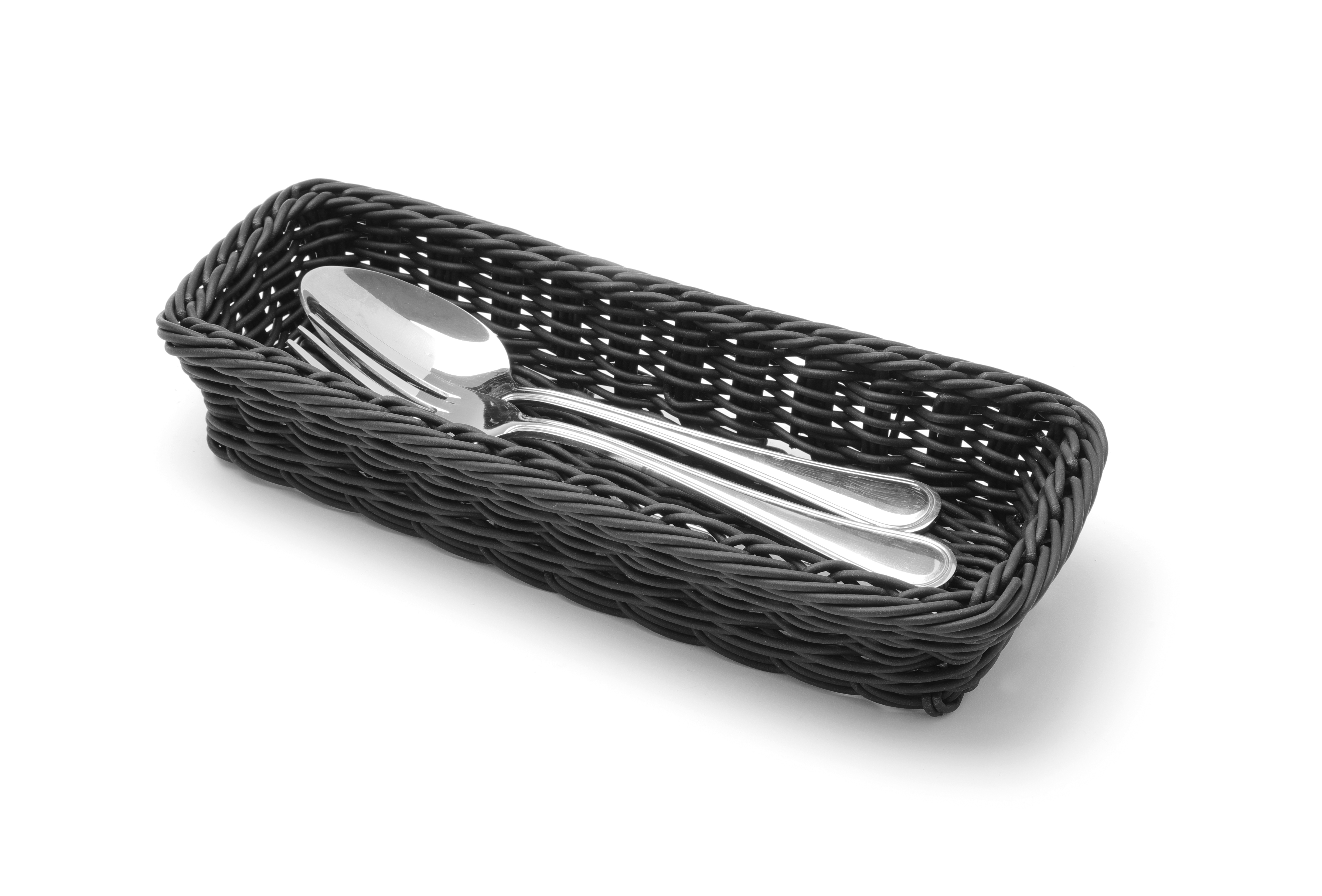 Кошик для столових приладів - чорний - 270x100x(H)45 mm 426098 Hendi PP (Polypropylene)