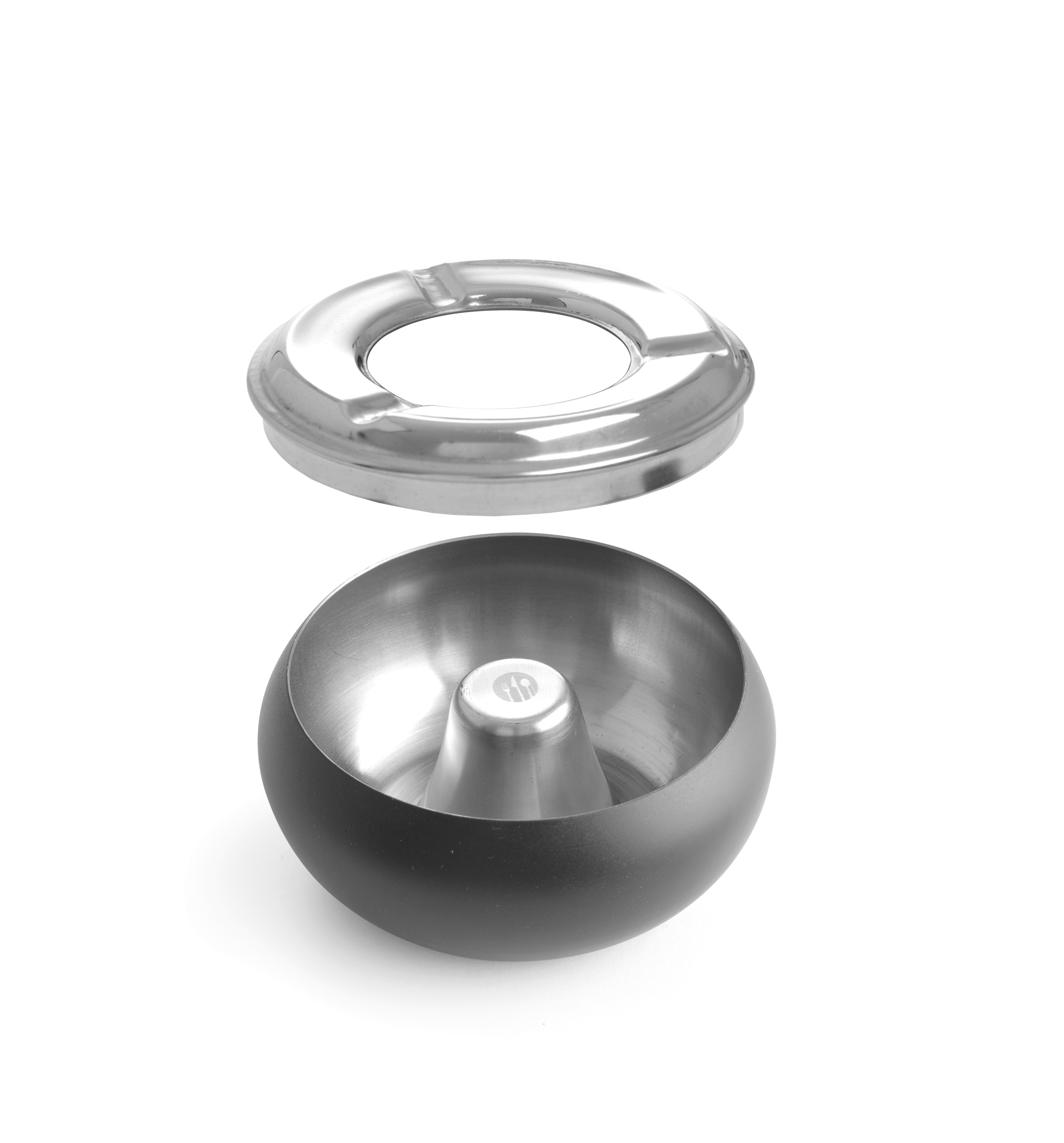 Пепельница черная - ø105x(H)58 mm