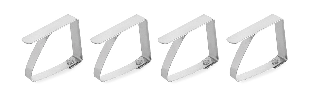 Кліпси для скатертини, компл. 4 шт., 50x40 мм 444023 Hendi 18/0 Stainless steel