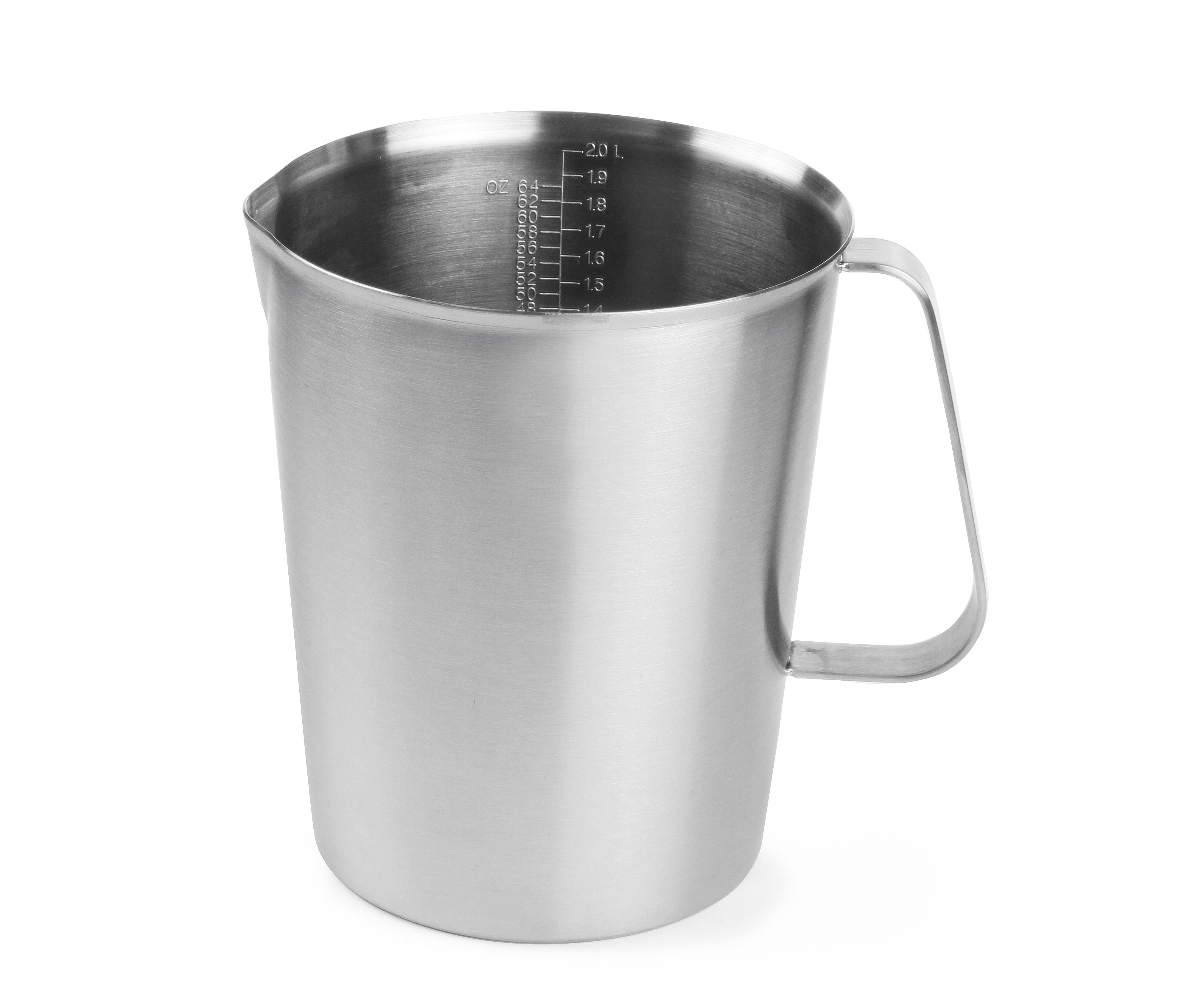 Глечик сталевий з мірною шкалою, 2 л, Ø140x(H)175 мм 516300 Hendi 18/10 Stainless steel
