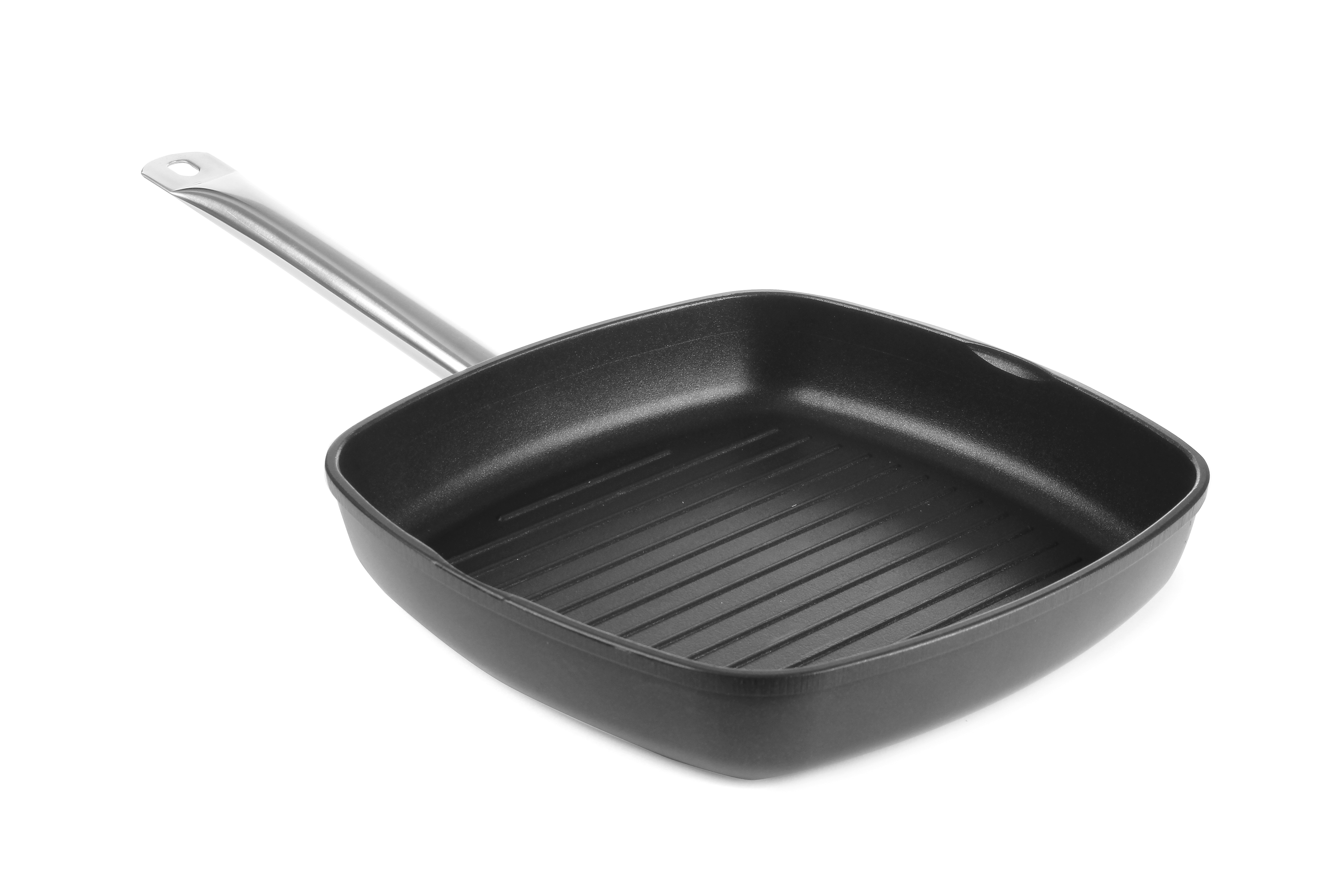 Сковорода гриль з рифленим дном Titanium Professional, 550x290x(H)55 мм 629802 Hendi Aluminium