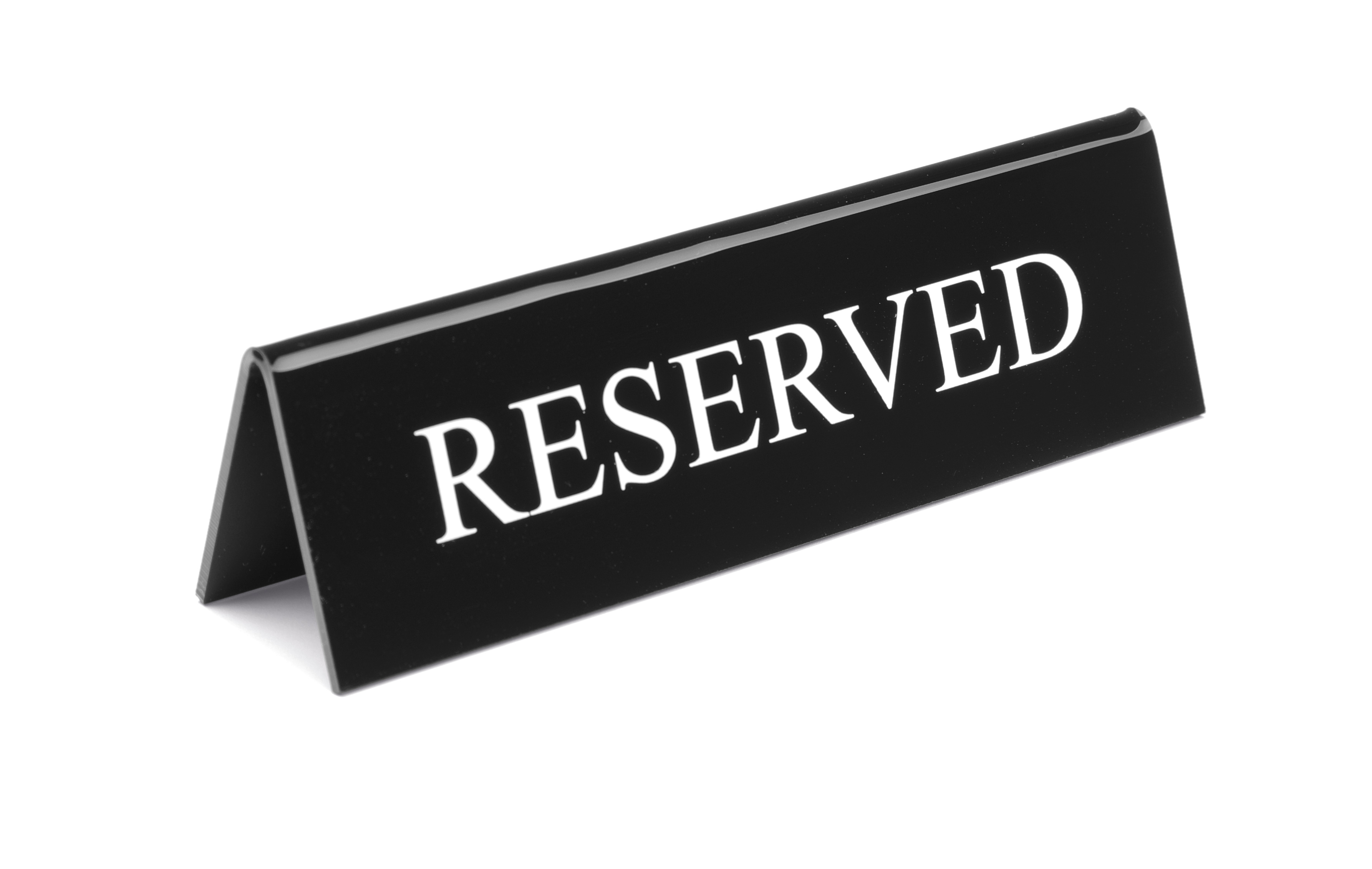Настільна інформаційна табличка ''Reserved'', 130х30х(В)38мм 663462 Hendi