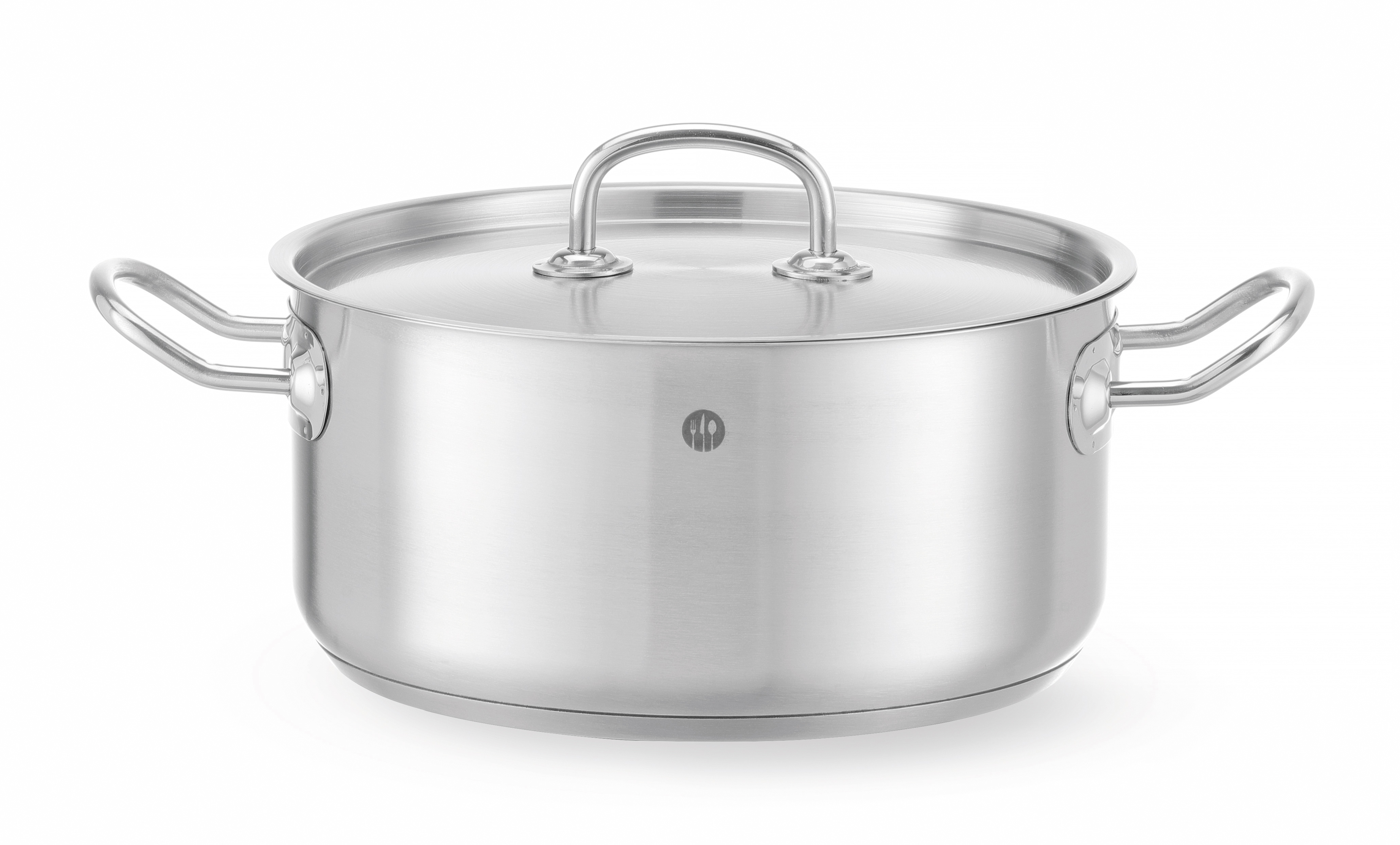 Каструля низька з кришкою Kitchen Line, 5 л, Ø240x(H)115 мм 836026 Hendi