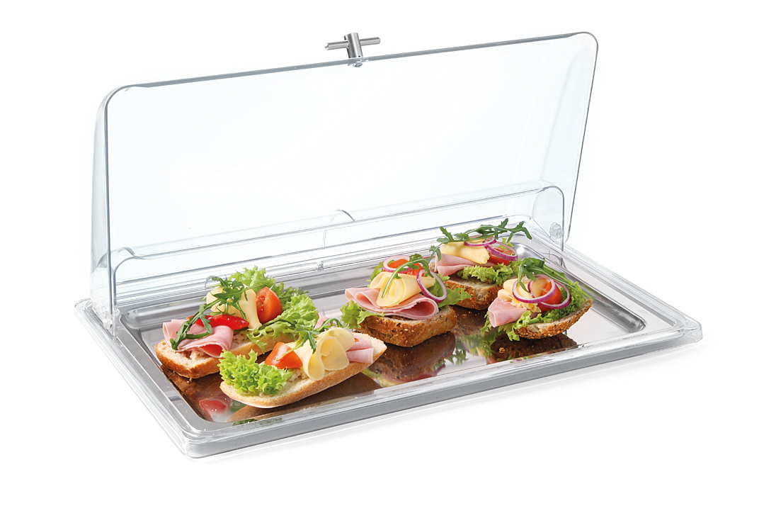 Кришка Rolltop прозора - GN 1/1(H)91 мм 866009 Hendi PC (Polycarbonate)