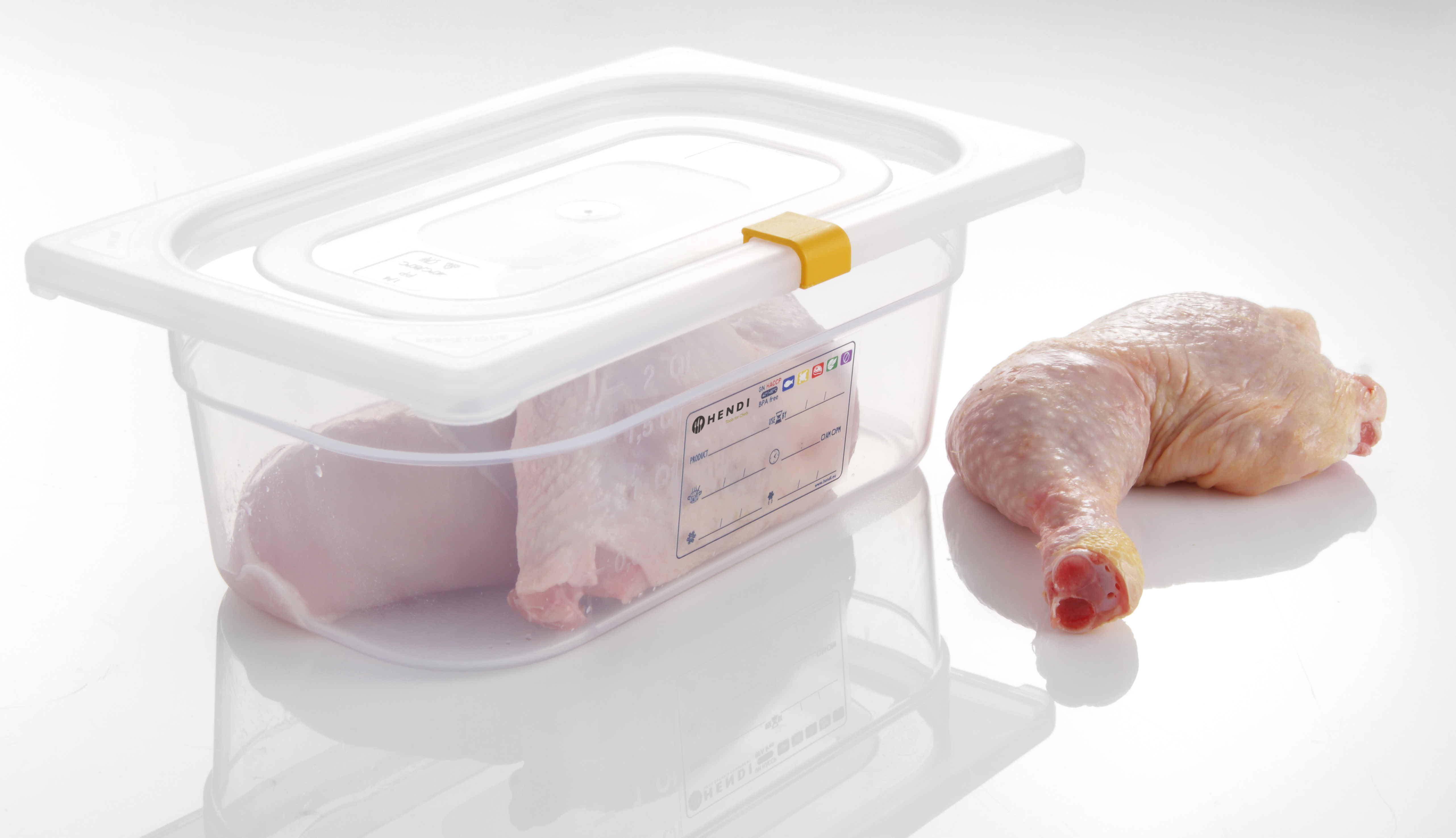 Клипсы для гастроемкостей HACCP - жёлтый